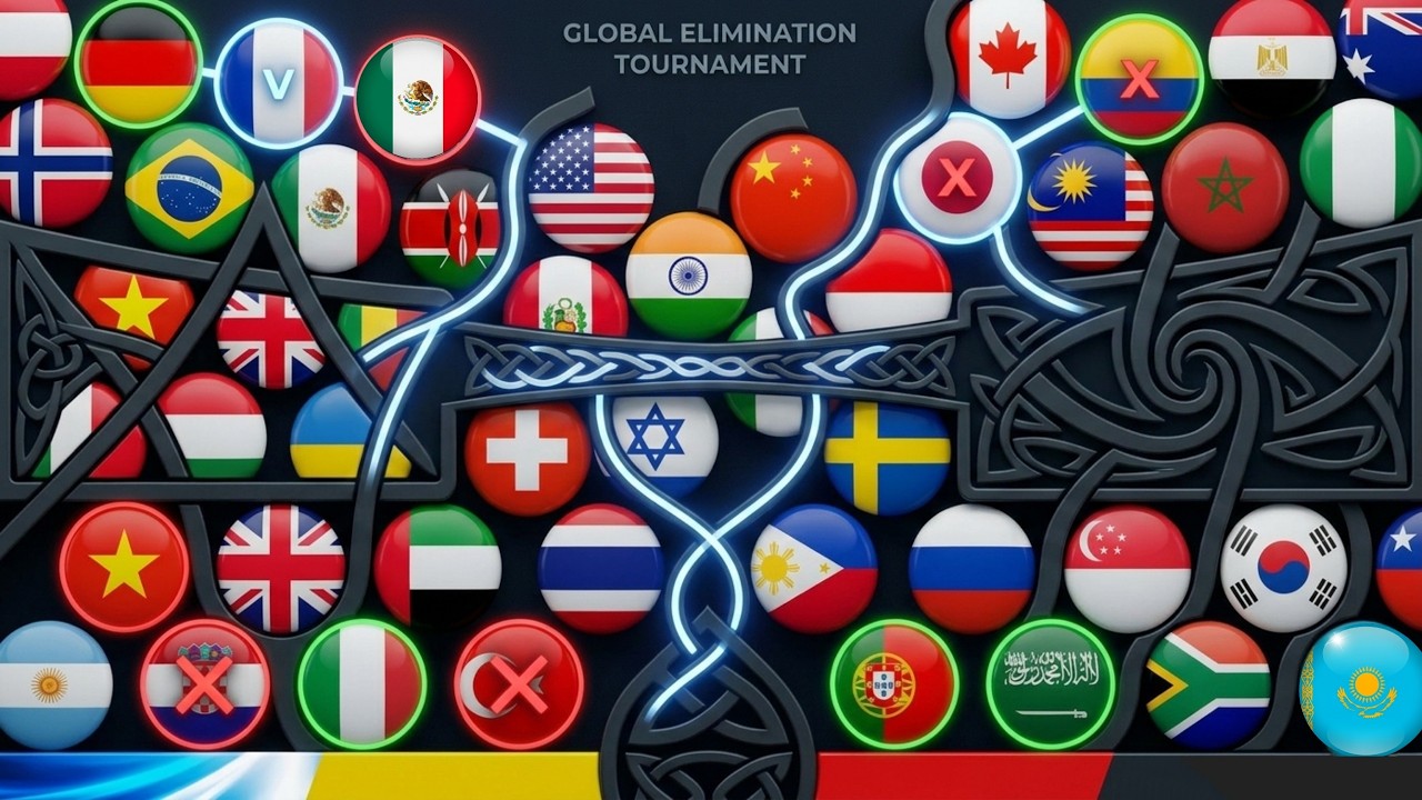 27 Countries Marble Race In Algodoo Episode - 1