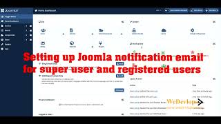 Setting up Joomla noti...