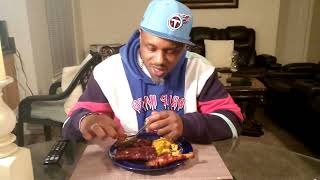 Corky's BBQ ribs and mac and cheese 🧀