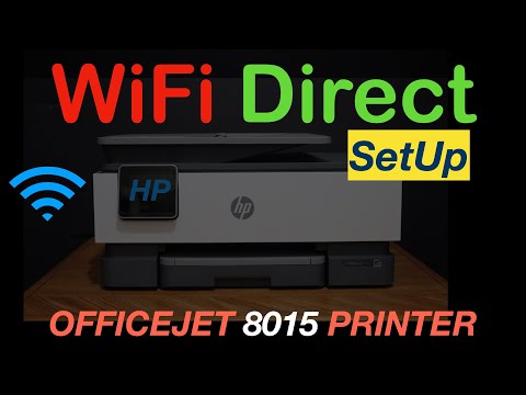 HP OfficeJet 8015 WiFi Direct SetUp, Review !!