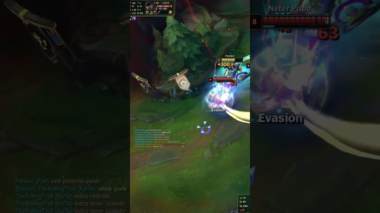 Perfect LANE GANK - TRIPLE KILL 