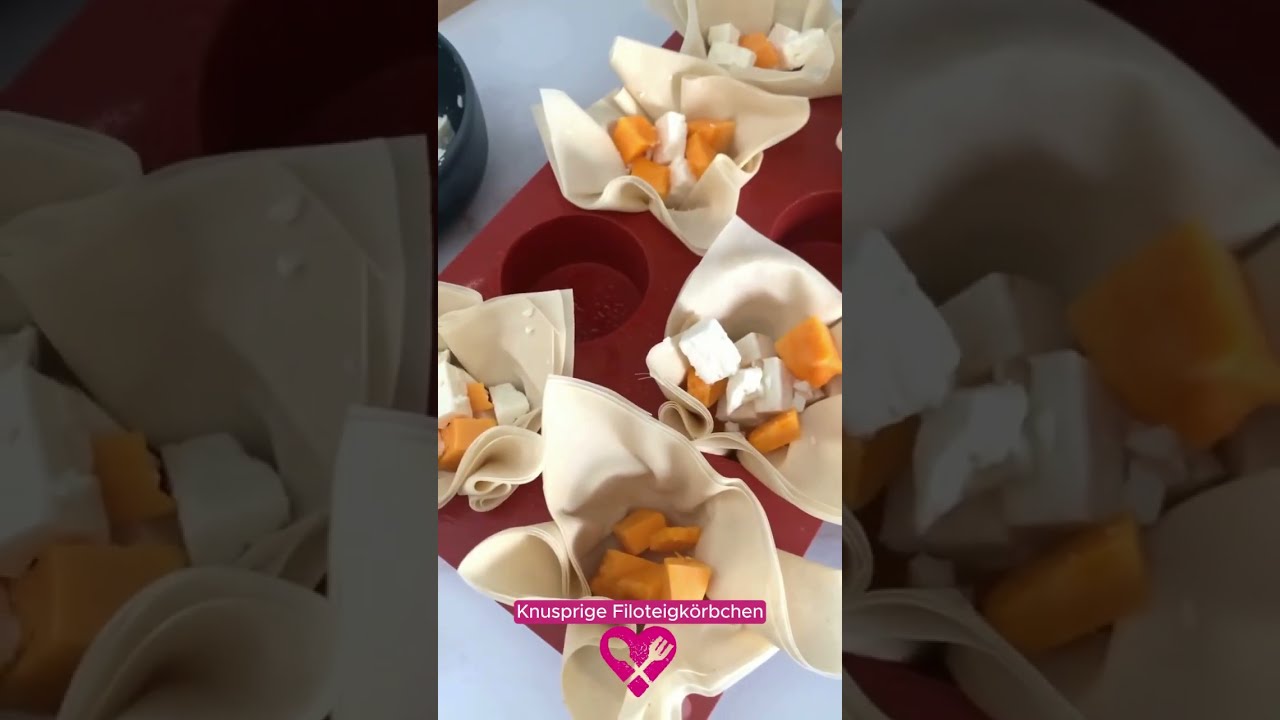 Kürbis Feta Päckchen im Filoteig - YouTube