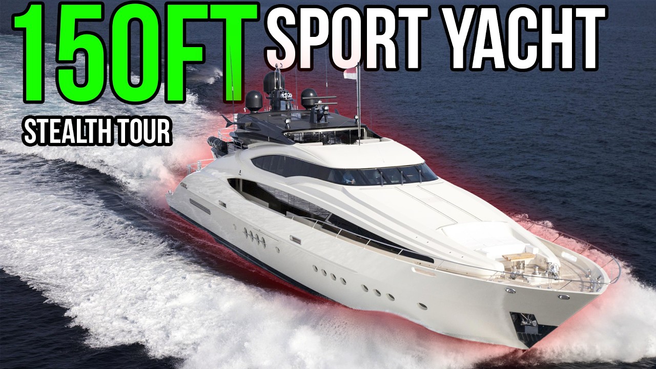 A 150′ Superyacht That Prioritizes Speed and Design | Stealth Tour