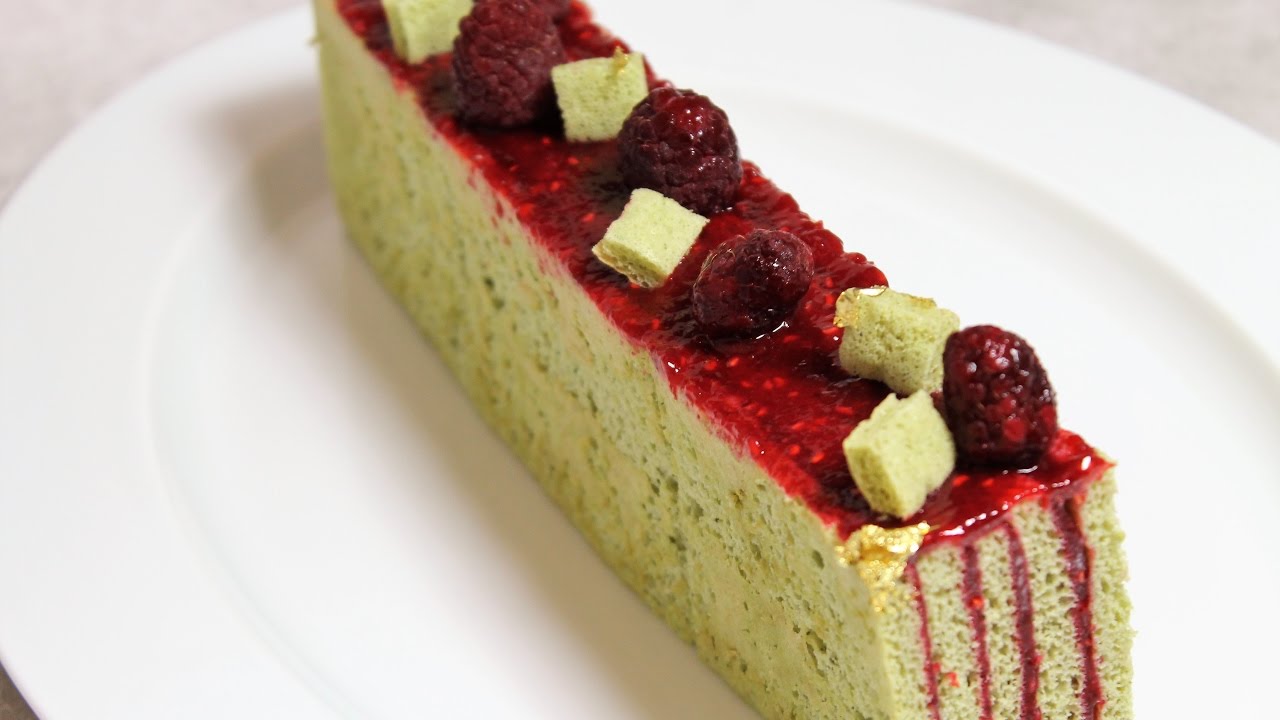 Recette de bûche Matcha-Framboise