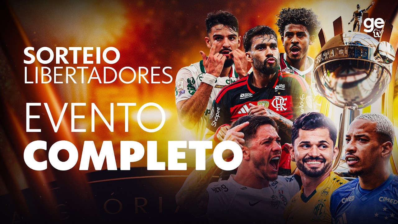 EVENTO COMPLETO: SORTEIO DAS OITAVAS DE FINAL DA LIBERTADORES E SUL-AMERICANA 2026 | ge tv