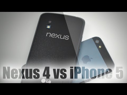 Видео: Разница между Google Nexus 4 и Apple IPhone 5