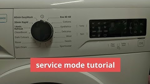 zanussi flexitime - service mode tutorial
