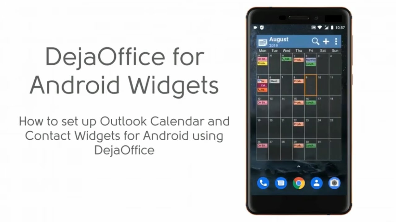 How to set up Outlook Calendar and Contact Widgets using DejaOffice