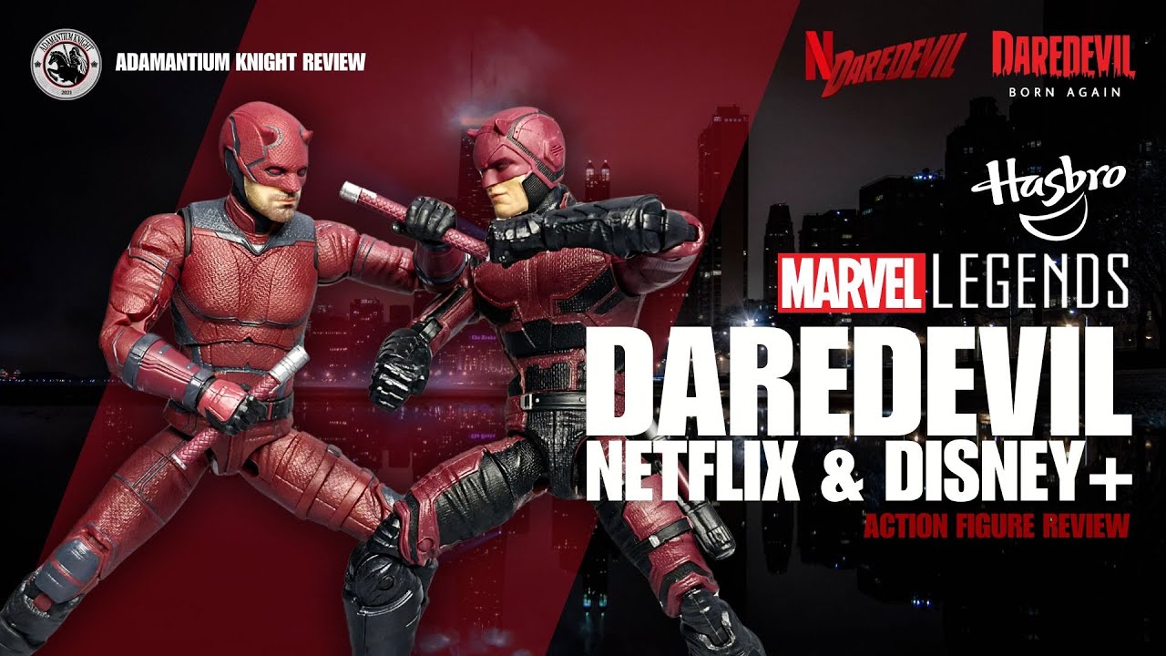 Marvel Legends Netflix Daredevil & Disney+ Daredevil Born Again Action Figure Review 