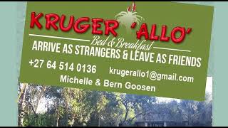 Famous Kruger Allo B&B Welcoming Wealth