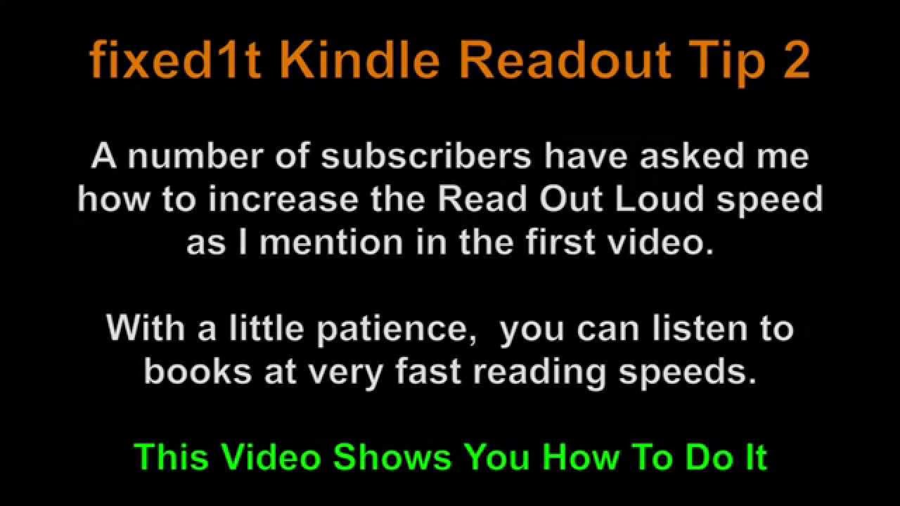 How To Change The Kindle App Text To Speech Read Out Loud ...