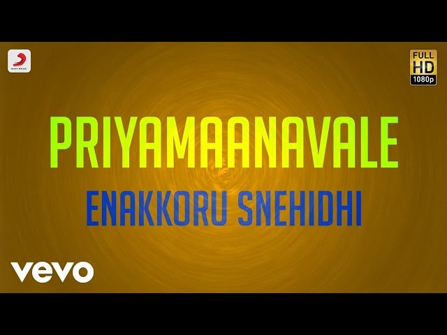 Priyamaanavale - Enakkoru Snehidhi Lyric | Vijay, Simran | S.A. Rajkumar class=