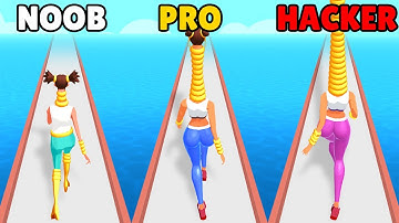 NOOB vs PRO vs HACKER in Long Neck 3D