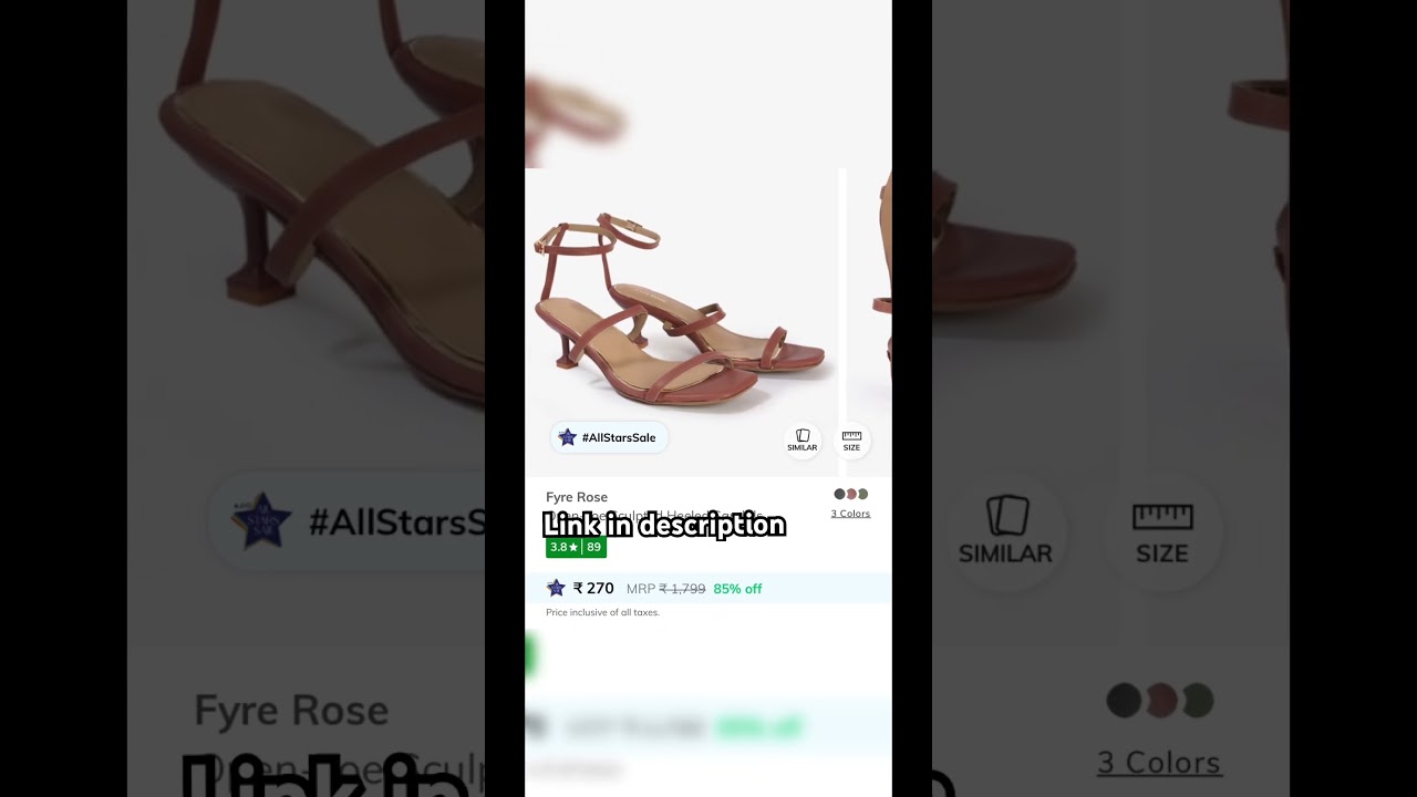 Heels under 300/- from Ajio. 