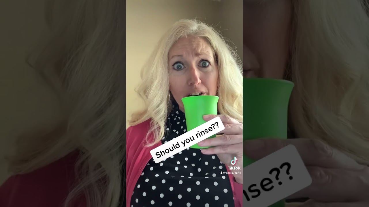 Should you RINSE after brushing??? 