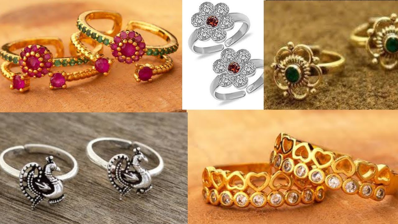 Silver Anklets And Toe Rings - South India Jewels