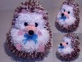 Ежик из помпонов. Hedgehog