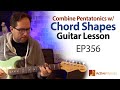 Combine Chords from the CAGED System with Pentatonic Scales to play the blues - Blues Guitar Lesson