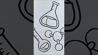 How to draw a LABORATORY KIT - SCIENCE LAB │ EASY #shorts #drawing #science #easydrawing #chemistry