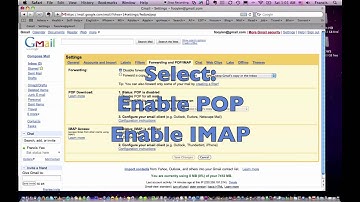 Gmail Forwarding & POP / IMAP