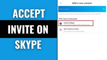 How to Accept Invitation in Skype