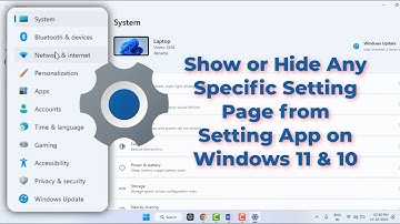 How to Hide Any Specific Setting Pages from Windows 11 Setting App