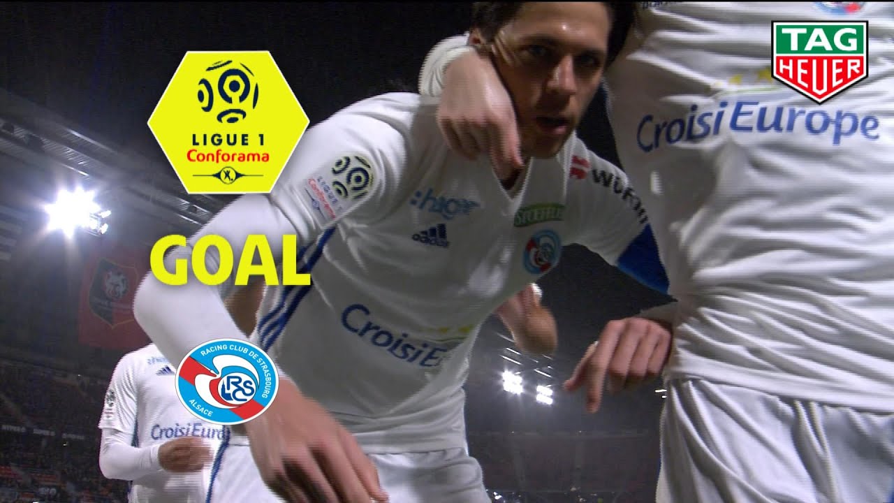 Goal Jonas MARTIN (51' pen) / Stade Rennais FC - RC Strasbourg Alsace (1-4) (SRFC-RCSA) / 2018-19