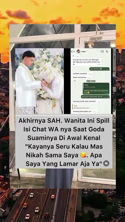 wanita ini Spil isi chat WA nya saat goda  suaminya di awal kenal #viralvideo #shortvideo #trending