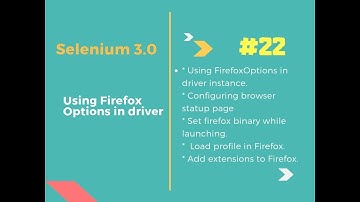 FirefoxOptions in Selenium #22
