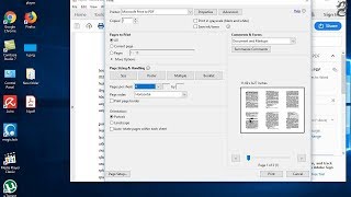 Printing a pdf document with multiple pages per sheet