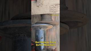 Abnormal #train buffer movement on bad #railway track. #buffer #coupler #spring #shorts