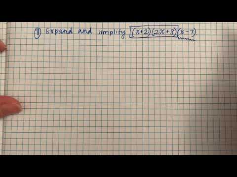 GCSE Maths Non-calculator | Expanding Three Brackets