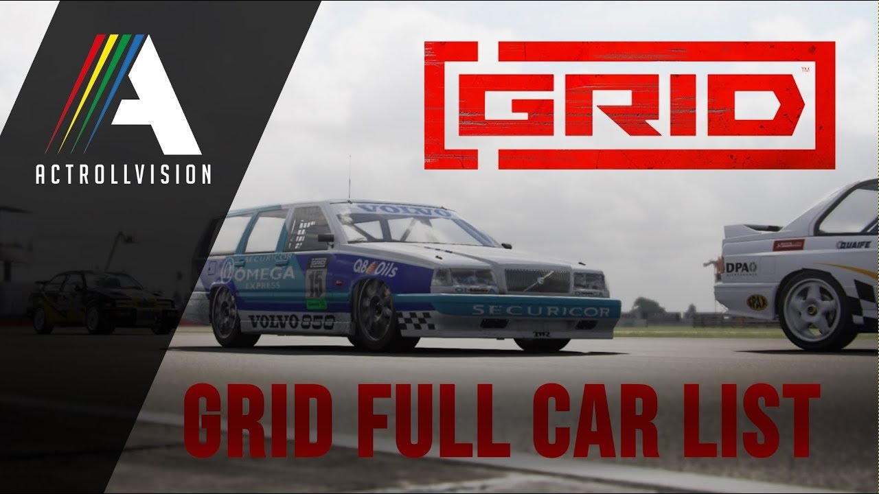 Grid Full car list YouTube