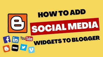 How To Add Social Media Icons Buttons To Blogger 2023 | Add Links to Social Media Icons in  Blogger
