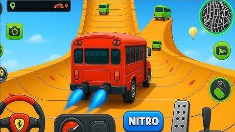 Crazy Bus Mega Ramp Impossible Racing - Bus Stunts Impossible Tracks Android Gameplay Video #6