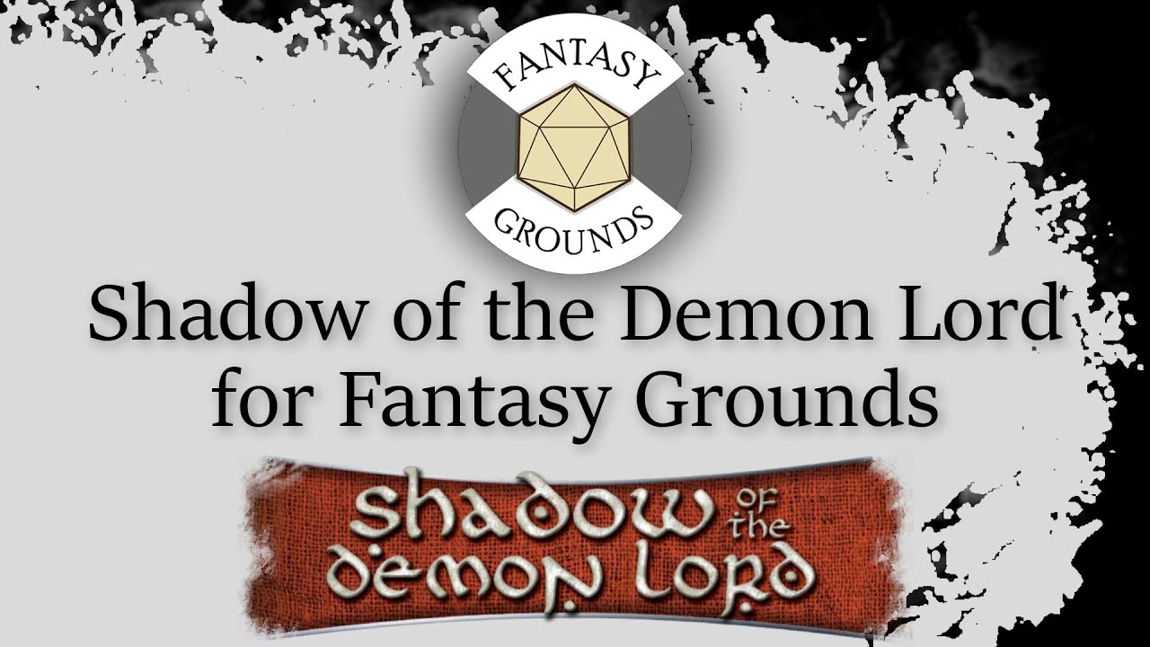 Shadow of the Demon Lord Character Creation - Fantasy Grounds - YouTube