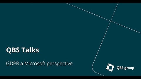 GDPR a Microsoft perspective