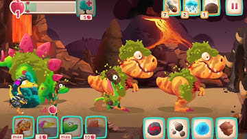 BRACHIO HAS NO HEAD!!! | Dino Bash dinosaurs vs cavemen tower defense game part 6