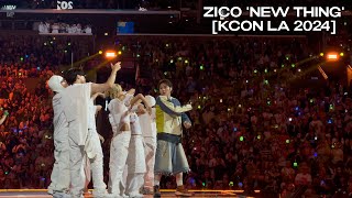 4k kcon La 2024 Zico  new Thing Dream Stage
