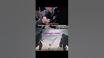 Super Sonic and Shadow vs Godzilla and Kong| #1v1 #sonic #kaiju #shorts #sonic3 #edit #deathbattle