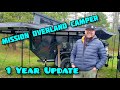 Mission overland camper  1 year update  upgrades  summit  off grid camping