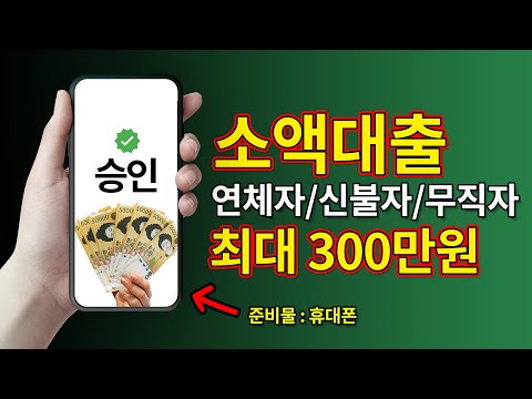 소액대출 쉽고 빠르게 100만원 바로 빌리는 꿀팁 연체자 신불자 무직자 가능 급전대출 