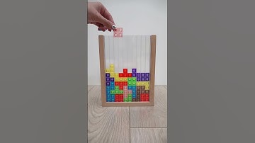 Satisfying Reverse video tetris #reverse #tetris #dominogirl