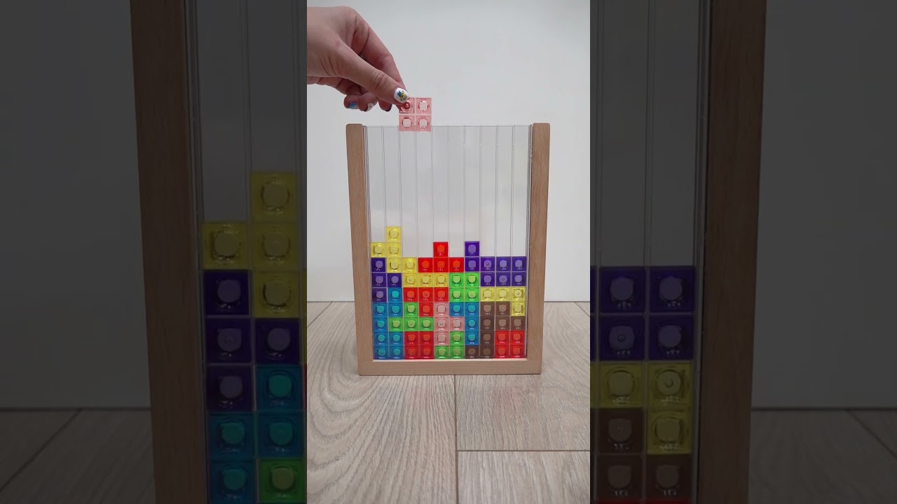 Satisfying Reverse video tetris 
