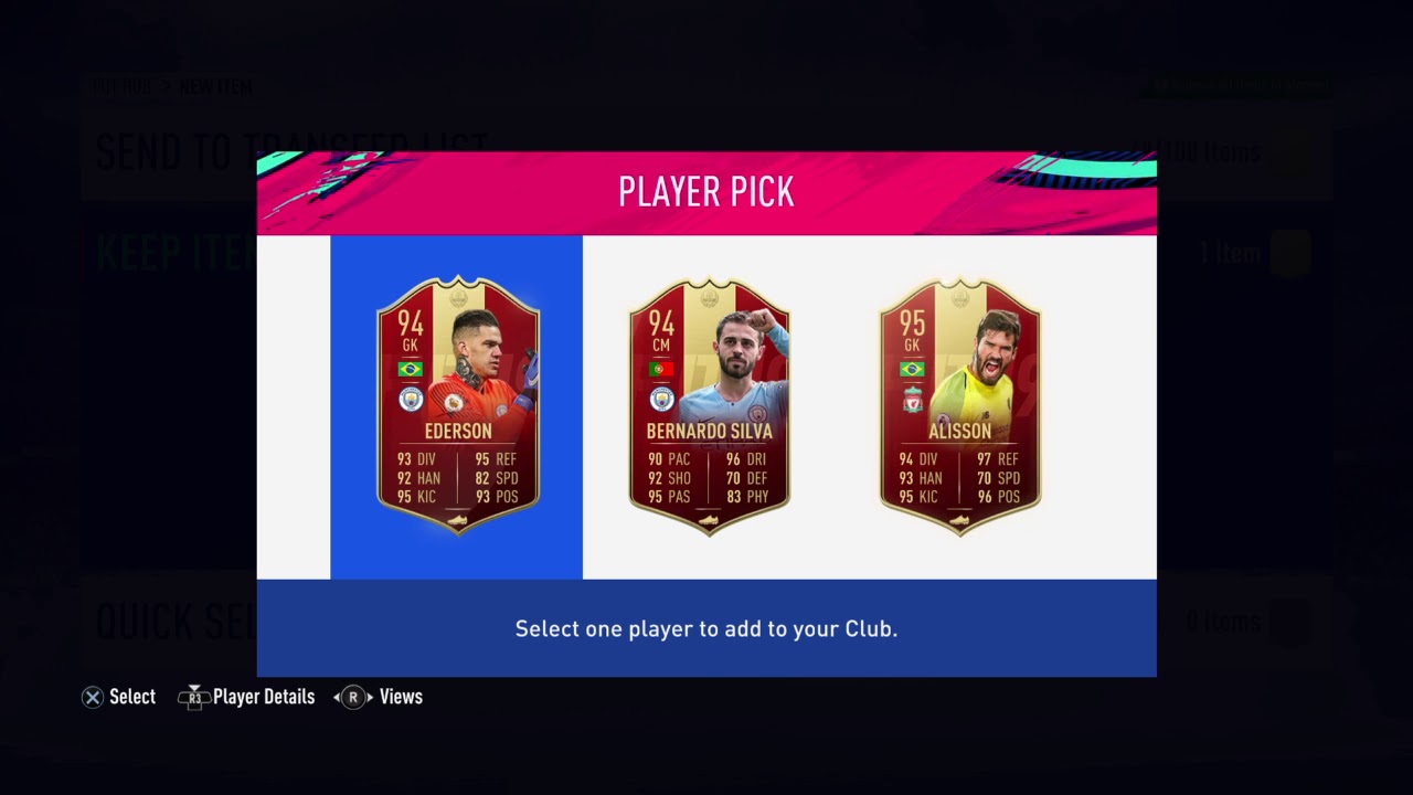 FIFA 19 insane silver 1 red player pick