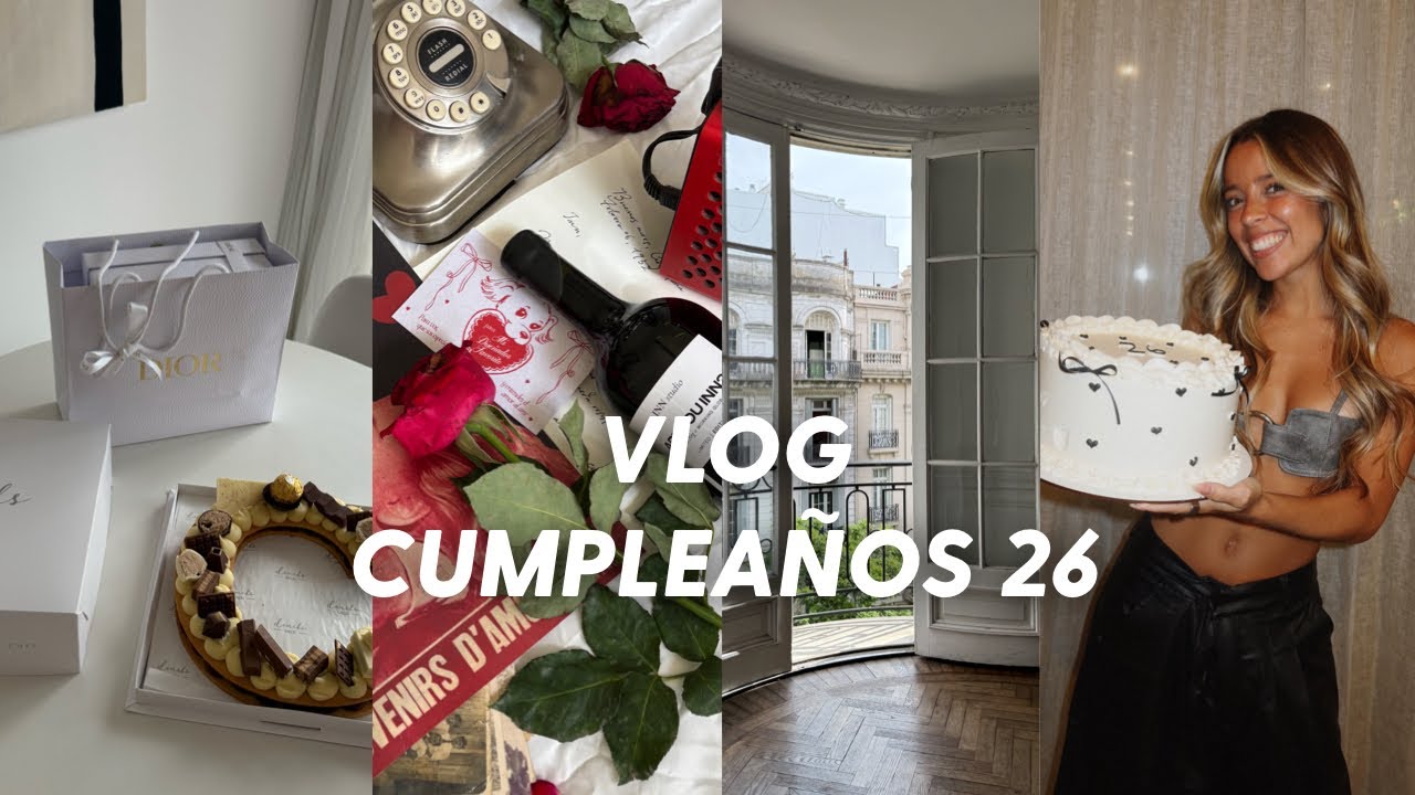 MI CUMPLEAÑOS 26 Vlog 🎂 🎈 Haul regalos , festejo con familia y amigos , producción de fotos!