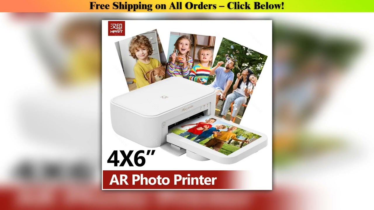 300dpi Color Photo Wifi 4x6 Inch Printer Portable Mni Mobile Pocket Wireless Print Maker Machine
