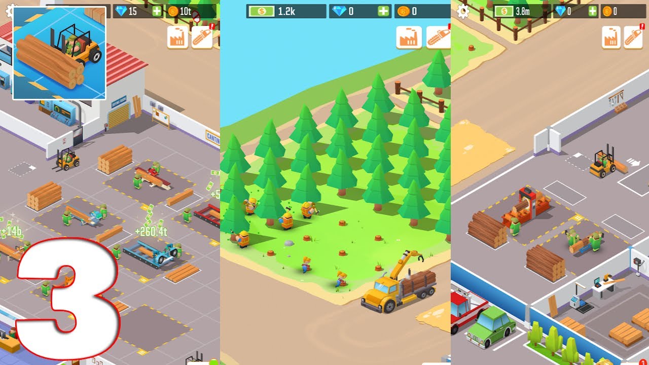 Idle Forest Lumber Inc Timber Factory Tycoon Gameplay Walkthrough