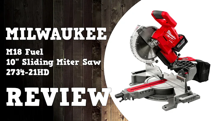 Milwaukee M18 Fuel Miter Saw 2734-21HD FMS254-0 Review in 4K