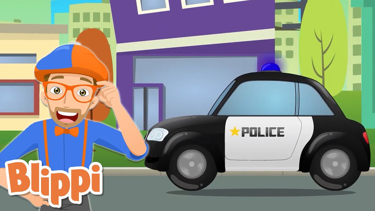 Blippi | Police Car Song | Educational Videos for Toddlers | Cars for